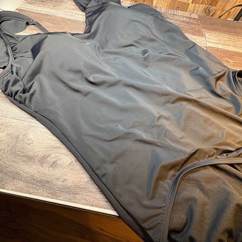 Time and Tru Black Swimwear